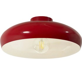 Resim Androa Kırmızı Plafonyer - Iç Renk Beyaz Oturma Odası Salon Mutfak Kafe Ofis Otel Dekoratif Kırmızı - Beyaz 