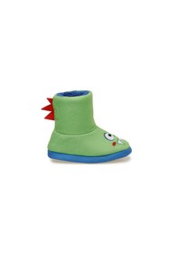 Resim JuraKids erkek çocuk panduf yeşil sevimli karakterli 
