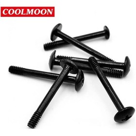 Resim Uzun Kasa Fanı Vidası - Fan Vidası - Siyah - M3 30mm - 25 Adet 