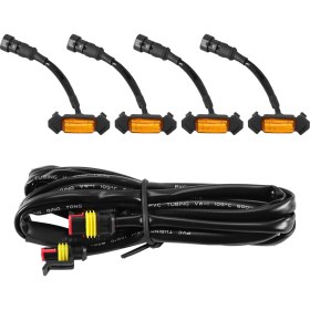 Resim 2016-2018 Yılları Için 4'lü Izgara Amber LED Işık Seti (Yurt Dışından) 