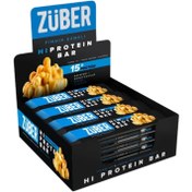Resim ZÜBER Fındık Ezmeli Yüksek Protein Bar 45g X 12 