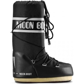 Resim Moon Boot Nylon Kadın Kar Botu Siyah 