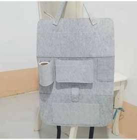 Resim Chuangyinshop 1 Adet Light Grey Çok Bölmeli Dayanıklı Pet Askılı Başlık Çantası Universal Araç İçi Aksesuar Depolama 