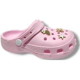 Resim Lorin Lr-300-25 Eva Yıldız Kurdale Tokalı Sabo Kız Çocuk Terlik 31-35 Pembe 