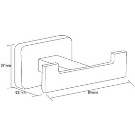 Resim Fause Bornoz Askılık Line Siyah 