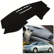 Resim Dashanshop Siyah Sol Direksiyonlu 2007-2011 Toyota Camry Premium Polyester Torpido Kılıfı Uv Koruma Nefes Alabilir Kolay Montaj 