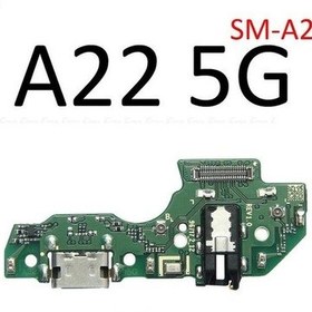 Resim Tkgz Samsung Uyumlu Galaxy A22 5g Full Şarj Soketi Kulaklık Soketi 