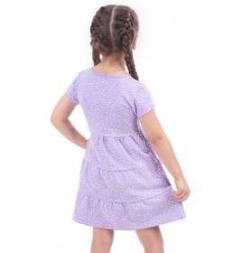 Resim Toontoy Kids Toontoy Kız Çocuk Baskılı Elbise Lila 