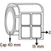 Resim 25x15 Barkod Etiketi Eko Termal Yan Yana 3Lü Rulo 2000 Sarım 