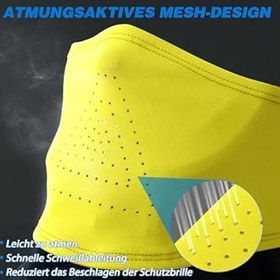 Resim Kar maskesi erkek kadın kayak maskesi motosiklet kar maskesi kış yüz maskesi rüzgar geçirmez boyun isıtıcı kask astarlı bisiklet motosiklet Snowboard kayak 