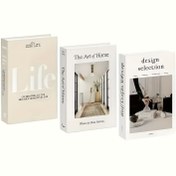 Resim Azimiyetli Yalan Kitap Üçlü Set, Modaya Uygun Dekoratif Kitap, Simülasyon Kitaplık Süsleri, Fotoğraf Özellikleri 