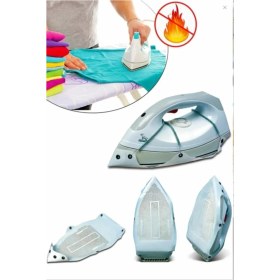 Resim Mavi Ev Tipi Ütü Altlığı ve Ütü Tabanı, Pratik ve Şık Kullanım Sağlar 