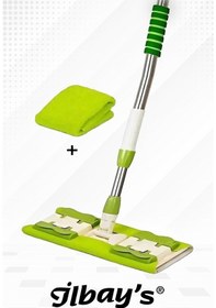 Resim İlbay's Mikrofiber Mandallı Mop Yeşil + Yedek Mop 