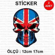Resim Skull Kurukafa - Araba Kask Motosiklet Laptop Taplet Sticker 