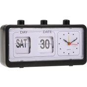 Resim Lovoski Retro Vintage Takvim Flip Alarm Saati ile Üç Basın Düğmesi Siyah (Yurt Dışından) 