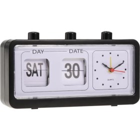 Resim Lovoski Retro Vintage Takvim Flip Alarm Saati ile Üç Basın Düğmesi Siyah (Yurt Dışından) 