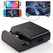 Resim Chuangyinshop Newdery Switch Tv Dock Usb C Den 4k Hdtv Ye Multiport Hub Adaptör Taşınabilir Black Parlak Pc Pd Şarj Switch Oled İçin Nintendo Switch 