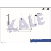 Resim KALE OTO Radyatör 383200 Klima Radyatörü Auris Verso Al Al 604X390X16 