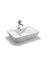 Resim Lena - Tezgah Üstü Porselen Lavabo - E-2251 Beyaz 