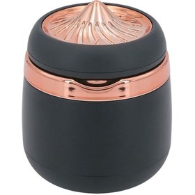 Resim 7 Renkli Işıklı Porselen Yanmaz Koku Geçirmez Lüx Oto Küllük Kapaklı Spor Araç İçi Küllük Gold 