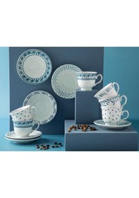 Resim Axis Porselen 4 Parça 2 Kişilik Kahve Fincan Takımı 80 Ml Laciver 