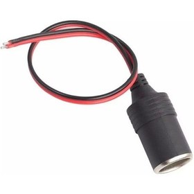 Resim Araç Çakmaklık Uzatıcı Dişi Fiş Kablolu Dişi Çakmak Soketi Boş 1 Adet 