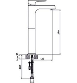 Resim Newarc Aqua Çanak Tipi Lavabo Bataryası Altın - Siyah 941001Bg 
