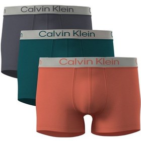 Resim Calvin Klein Erkek Trunk 3'lü Paket Çok Renkli Boxer-15710 Turuncu 