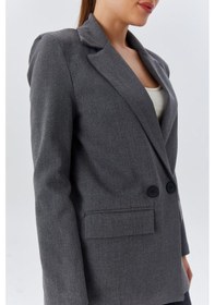 Resim Mixray 4516 Kadın Bezayağı Blazer Ceket Antrasit 