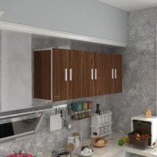 Resim Kenzlife hazır mutfak zanobi cvz 060*180*32 mutfak banyo dolabı kapaklı raflı 