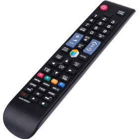 Resim Moveevo Samsung Smart Led Lcd Tv İçin Klavye Kumanda Aa59-00582a - Abs Malzeme, Siyah, Pil Dahil Değil Un32eh5300f, Un40eh5300f Vb. Uyumlu 