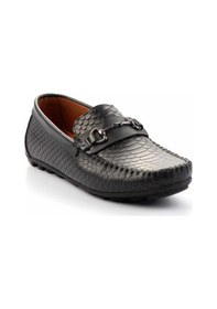 Resim Bambi Siyah Leather Erkek Loafer Ayakkabı E01378000407 Siyah 