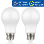 Resim Alacakaranlık'tan Şafağa Otomatik Açma/Kapama Özellikli LED Ampul, 12 Watt 1200 Lümen, Parlak ve Soğuk Beyaz, E27 A60 Tabanı, AC220-240V - 1 veya 3'lü Paket 