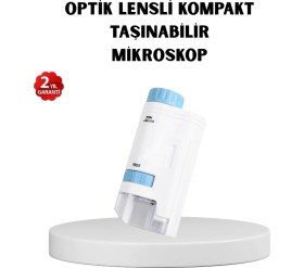 Resim TKÇ LED Işıklı Mikroskop 80X-200X Zoom Eğitici Bilim Seti ve Taşınabilir 