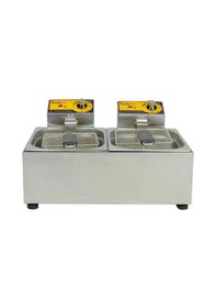 Resim Elektirikli Fritöz 5+5 Patates Kızartma Makinesi Sanayi Tip 