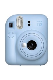 Resim Fujifilm Instax Mini 12 Mavi Fotoğraf Makinesi 10'lu Film ve Deri Çantalı Seti 