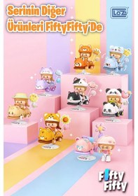 Resim Loz Creative Serisi Sallanan Pembe Panda Modeli 189 Parça Oyuncak Yapım Seti Fflz-4301 