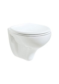 Resim Creavit Tp320 Asma Klozet Beyaz Kc4000 Yavaş Kapanır Kapaklı 