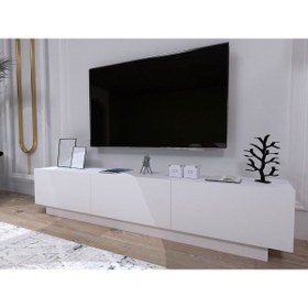 Resim DECOMECH Dolce Tv Sehpası Kapaklı Tv-unitesi 180 Cm Beyaz 