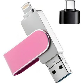 Resim Dream011 İphone İçin 256gb Usb Flash Bellek Fotoğraf Video Ve Kişi Depolama İpad İle Uyumlu Pembe 