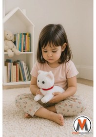 Resim Sevimli Peluş Yavru Kedi 35 Cm Sesli Miyavlayan Oyuncak Uyku Ve Oyun Arkadaşı 4 Renk Seçeneği Çok Renkli 