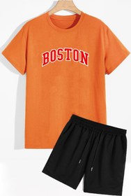 Resim Trend Sizde Unisex Boston Şort T-shirt Eşofman Takımı 