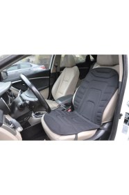 Resim Isıtel Oto Koltuk Isıtıcı Isıtma Minderi 12V Çakmak Girişli Siyah 