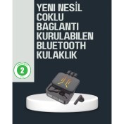 Resim Techno Stock Kablosuz Bluetooth 5.0 Kulaklık – 300MAH Şarj Kutusu 