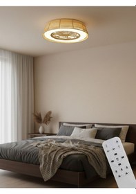 Resim Ledli Tavan Vantilatörü Vl8 Dış Mekana Uygun 
