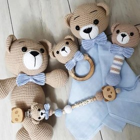 Resim Amigurumi Ayıcık Oyuncağım Mavi - Oyuncak 