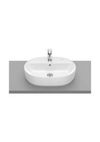 Resim Roca A3270Y0000 The Gap Round Tezgah Üstü Lavabo Beyaz 550 x 400 MM 