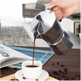 Resim Feyza Design Kahve Keyfi Için 3 Fincanlık Alüminyum Moka Pot, Espresso Cezvesi 