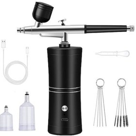 Resim Jl 0.3mm Mini Hava Kompresörü Kiti Hava Fırça Boya Tırnak Sanat Wb 