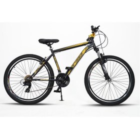 Resim SARİSSA BİSİKLET Sarissa Moon 26" Jant MTB Ön Amortisörlü Shimano 21 Vites V Fren Wake Gidon Dağ Bisikleti Siyah Sarı 